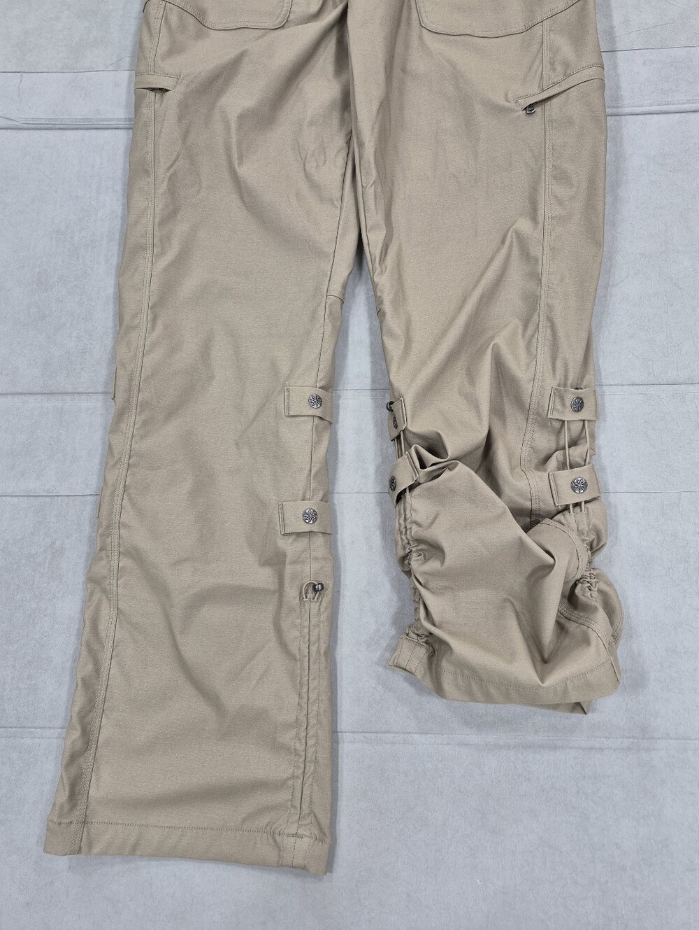 Athleta Shasta Convertible Hiking Utility Pants women's 16T Tall khaki stretch - Picture 9 of 13